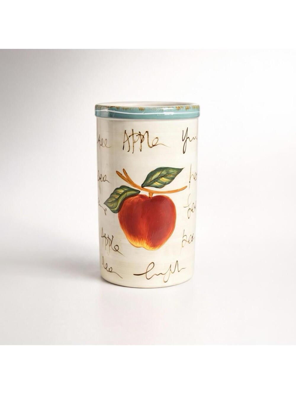 Style-Eyes by Baum Bros Apple Design Ceramic Canister